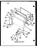 Freezer door parts (tl18g/p76512-6w) (tli18g/p76512-7w) (tl18g/p76512-24w) (tli18g/p76512-25w)