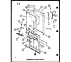 Amana TLI18G-P76512-25W refrigerator door parts (tl18g/p76512-6w) (tli18g/p76512-7w) (tl18g/p76512-24w) (tli18g/p76512-25w) diagram
