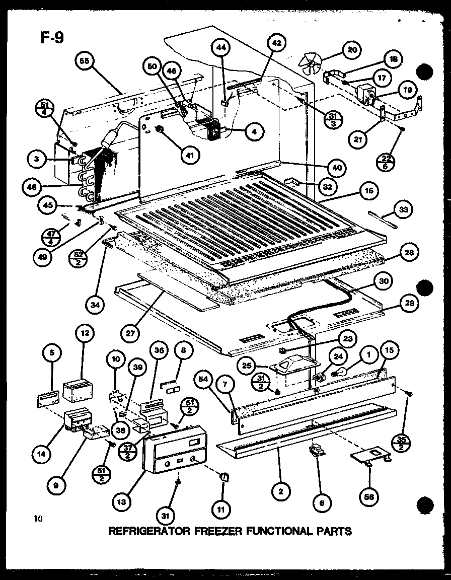 Refrigerator freezer functional parts (tl18g/p76512-6w) (tli18g/p76512-7w) (tl18g/p76512-24w) (tli18g/p76512-25w)