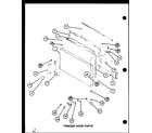 Amana TM20G-P76512-20W freezer door parts (tm16g/p76512-17w) (tm16g/p76512-18w) (tm16spg/p76512-21w) (tm16g1/p76512-28w) diagram