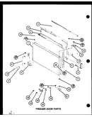 Freezer door parts (tm16g/p76512-17w) (tm16g/p76512-18w) (tm16spg/p76512-21w) (tm16g1/p76512-28w)