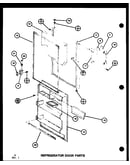 Refrigerator door parts (tm16g/p76512-17w) (tm16g/p76512-18w) (tm16spg/p76512-21w) (tm16g1/p76512-28w)