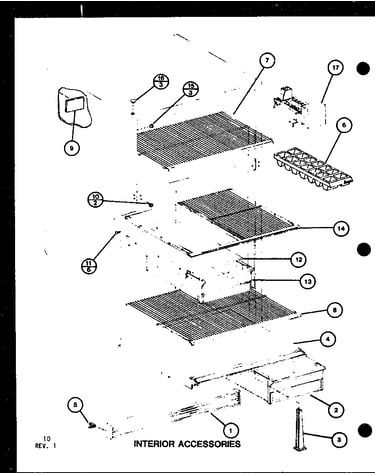 Interior accessories (tm16g/p76512-17w) (tm16g/p76512-18w) (tm16spg/p76512-21w) (tm16g1/p76512-28w)