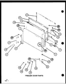 Freezer door parts (tm18spg/p76512-13w) (tm18spg/p76512-14w) (tm18g/p76512-15w) (tm18g/p76512-16w) (tm18spg/p76512-22w) (tm18spg/p76512-23w)