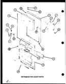 Refrigerator door parts (tm18spg/p76512-13w) (tm18spg/p76512-14w) (tm18g/p76512-15w) (tm18g/p76512-16w) (tm18spg/p76512-22w) (tm18spg/p76512-23w)