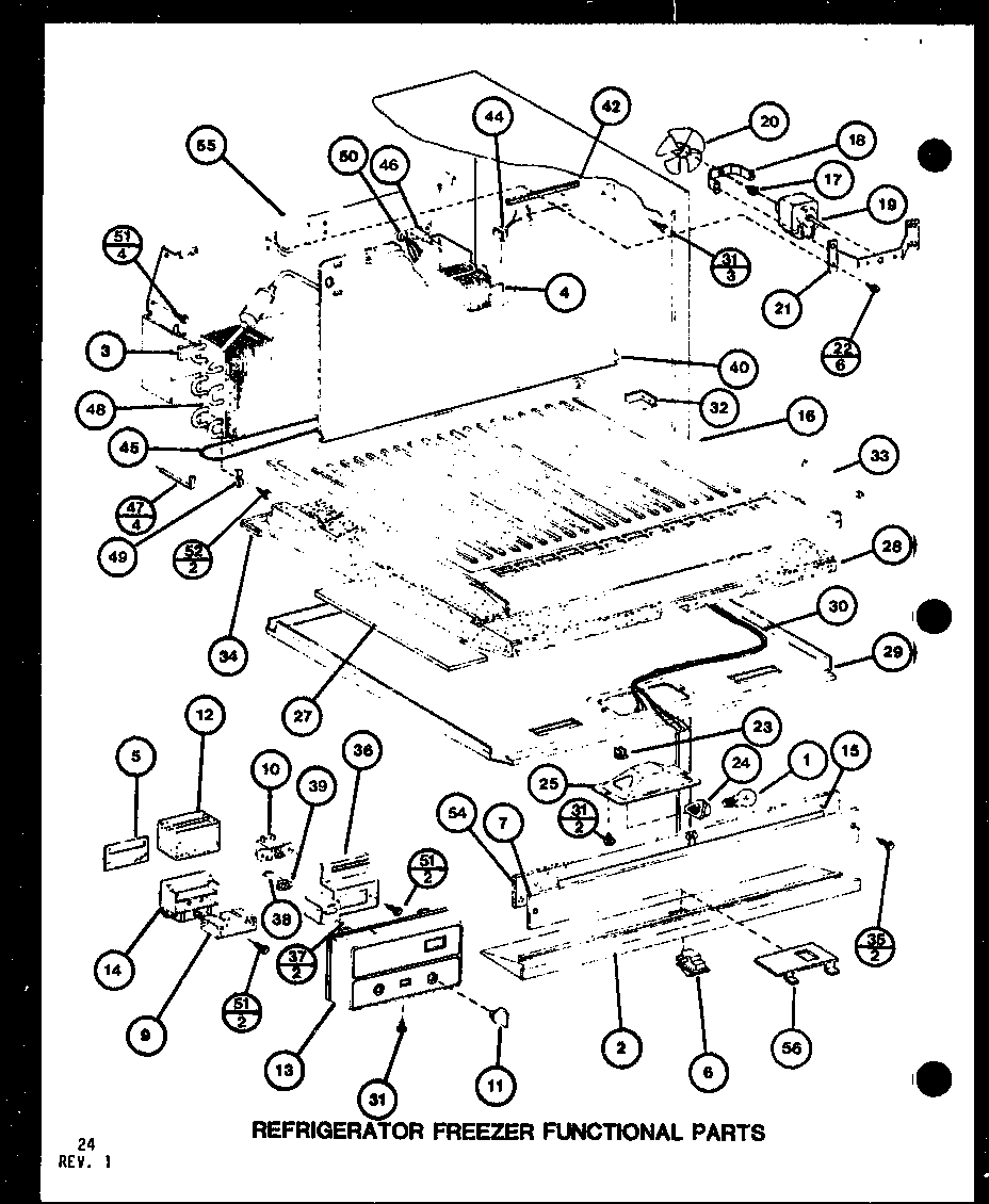 REFRIGERATOR PREEZER FUNCTIONAL PARTS (TM18SPG/P76512-13W) (TM18SPG/P76512-14W) (TM18G/P76512-15W) (TM18G/P76512-16W) (TM18SPG/P76512-22W) (TM18SPG/P76512-23W)