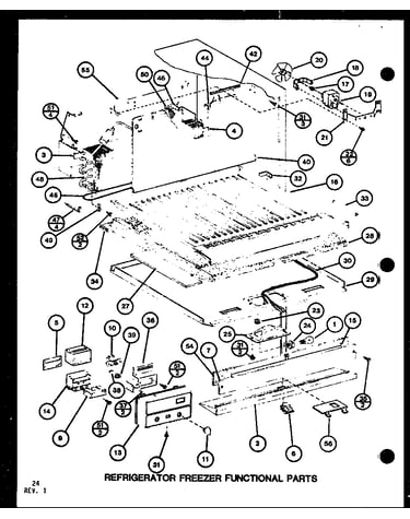 Refrigerator preezer functional parts (tm18spg/p76512-13w) (tm18spg/p76512-14w) (tm18g/p76512-15w) (tm18g/p76512-16w) (tm18spg/p76512-22w) (tm18spg/p76512-23w)