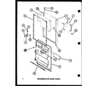 Amana TM18SPG-P76512-23W refrigerator door parts (tm20g/p76512-19w) (tm20g/p76512-20w) diagram