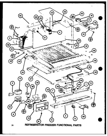 Refrigerator freezer functional parts (tm20g/p76512-19w) (tm20g/p76512-20w)