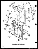 Refrigerator door parts (tl18h/p77110-19w) (tl18h/p77110-20w) (tli18h/p77110-21w) (tli18h/p77110-22w)