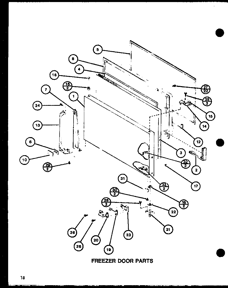 FREEZER DOOR PARTS (TL20H/P77110-23W) (TL20H/P77110-24W) (TLI20H/P77110-25W) (TLI20H/P77110-26W)