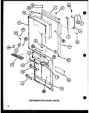 Refrigerator door parts (tl20h/p77110-23w) (tl20h/p77110-24w) (tli20h/p77110-25w) (tli20h/p77110-26w)