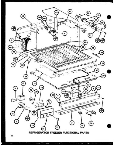 Refrigerator freezer functional parts (tl20h/p77110-23w) (tl20h/p77110-24w) (tli20h/p77110-25w) (tli20h/p77110-26w)