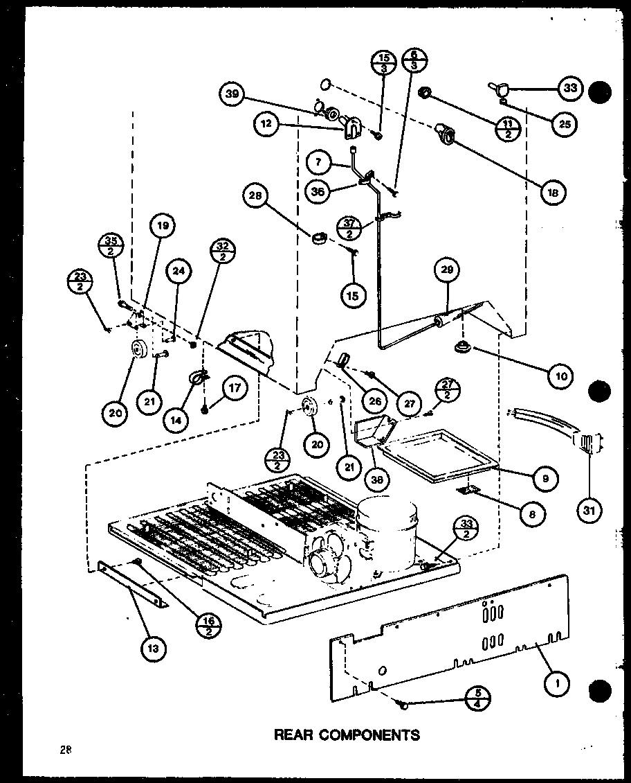 Rear components (tl20h/p77110-23w) (tl20h/p77110-24w) (tli20h/p77110-25w) (tli20h/p77110-26w)