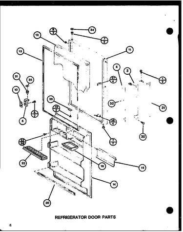 Refrigerator door parts (trg16j/p7739016w)