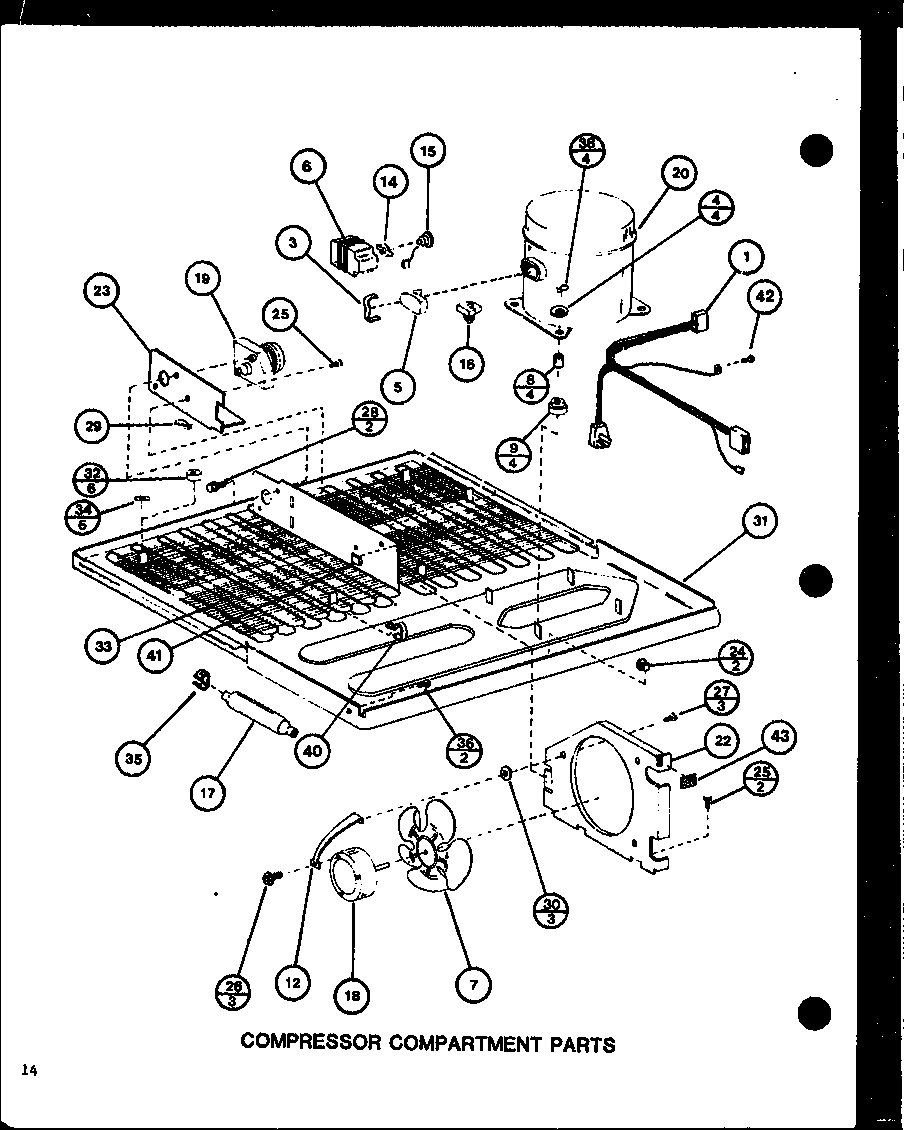 COMPRESSOR COMPARTMENT PARTS (TRG16J/P7739016W)