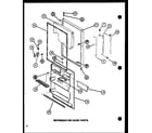 Amana TRG20J-P7739018W refrigerator door parts (trg18j/p7739017w) diagram