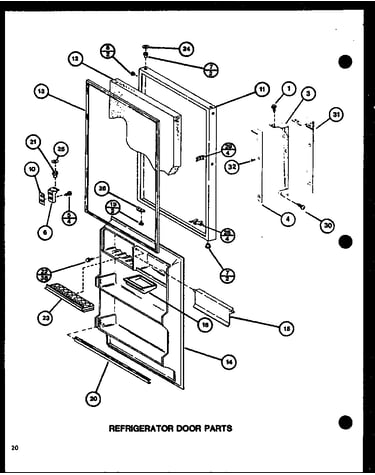 Refrigerator door parts (trg18j/p7739017w)