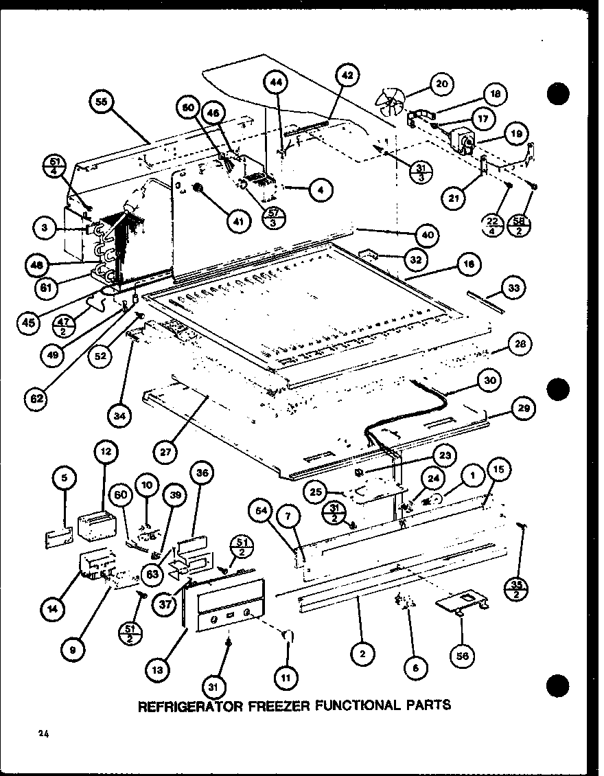 Refrigerator freezer functional parts (trg18j/p7739017w)