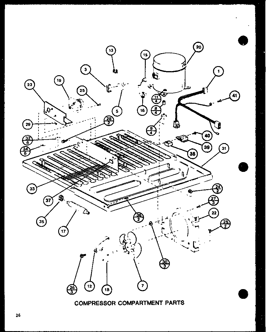 COMPRESSOR COMPARTMENT PARTS (TRG18J/P7739017W)