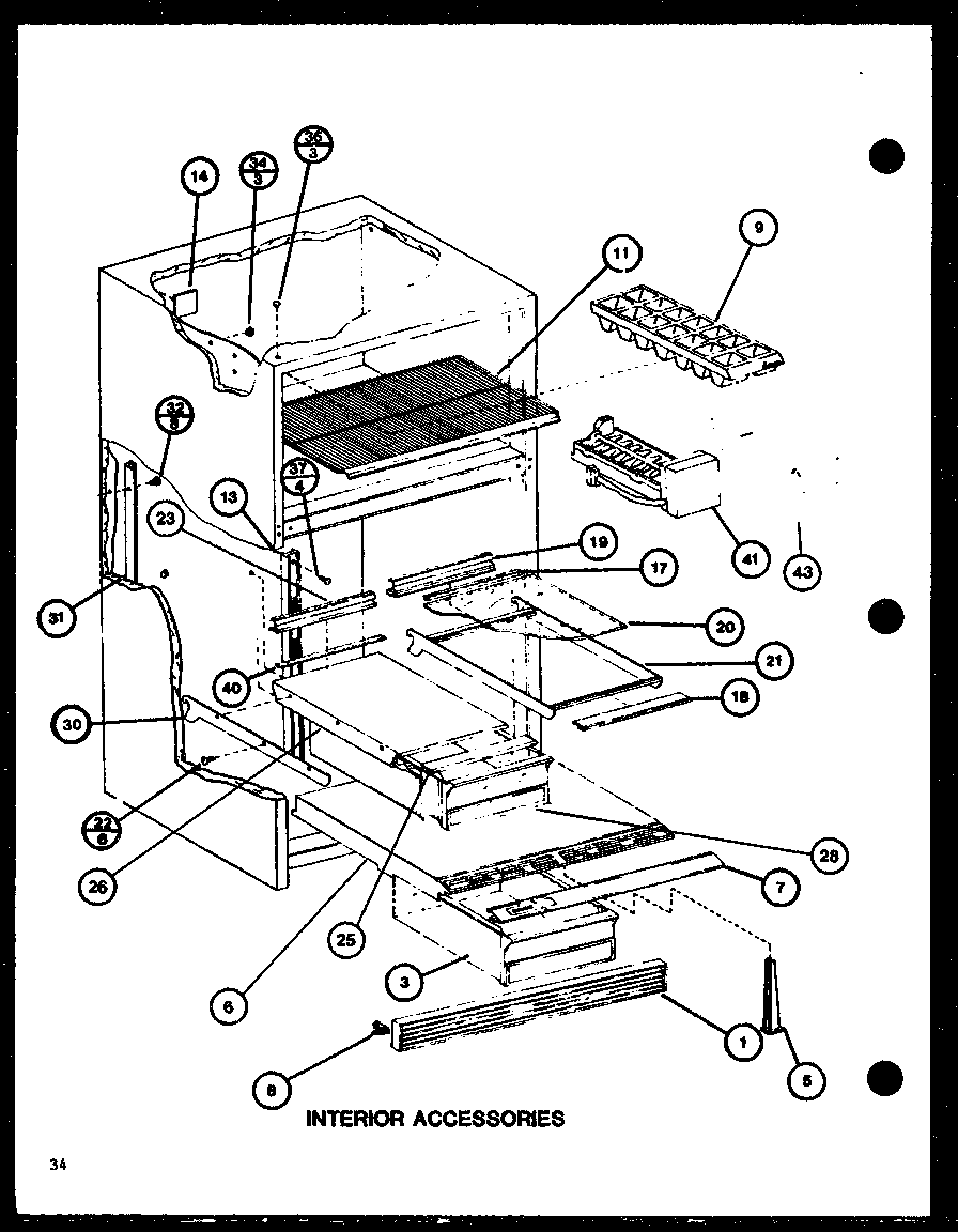 INTERIOR ACCESSORIES (TRG20J/P7739018W)