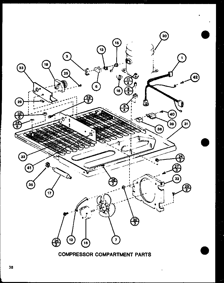 Compressor compartment parts (trg20j/p7739018w)