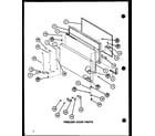 Amana TL20J-P7739011W freezer door parts (tl18j/p7739006w) (tli18j/p7739007w) diagram