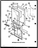 Refrigerator door parts (tli18j/p7739007w) (tli18j/p7739006w)
