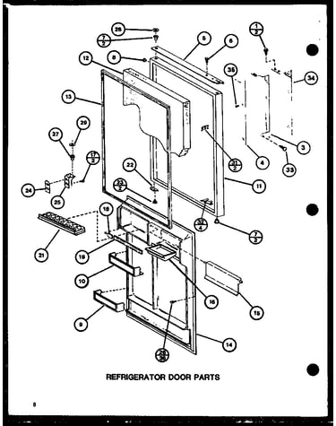 Refrigerator door parts (tli18j/p7739007w) (tli18j/p7739006w)