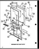 Refrigerator door parts (tl20j/p7739011w) (tli20j/p7739012w)