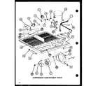 Amana TLI20J-P7739012W compressor compartment parts (tl20j/p7739011w) (tli20j/p7739012w) diagram