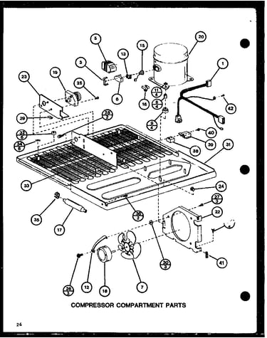 Compressor compartment parts (tl20j/p7739011w) (tli20j/p7739012w)