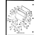 Amana TM20J-P7739008W freezer door parts (tm16j/p7739001w) (tr16j/p7739002w) diagram