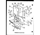 Amana TM18J-P7739003W refrigerator door parts (tm16j/p7739001w) (tr16j/p7739002w) diagram