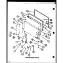 Amana TM16J-P7739001W freezer door paris (tm18j/p7739003w) (tr18j/p7739004w) (tc18j/p7739005w) diagram