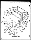 Freezer door paris (tm18j/p7739003w) (tr18j/p7739004w) (tc18j/p7739005w)