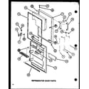 Amana TM16J-P7739001W refrigerator door parts (tm18j/p7739003w) (tr18j/p7739004w) diagram