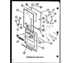 Amana TC18J-P7739005W refrigerator door parts (tm18j/p7739003w) (tr18j/p7739004w) diagram