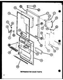 Refrigerator door parts (tm18j/p7739003w) (tr18j/p7739004w)