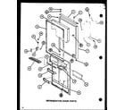 Amana TR20J-P7739009W refrigerator door parts (tc18j/p7739005w) diagram