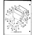 Amana TM16J-P7739001W freezer door parts (tm20j/p7739008w) (tr20j/p7739009w) (tc20j/p7739010w) diagram