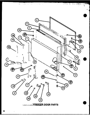 Freezer door parts (tm20j/p7739008w) (tr20j/p7739009w) (tc20j/p7739010w)