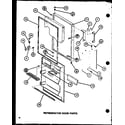 Amana TM16J-P7739001W refrigerator door parts (tm20j/p7739008w) (tr20j/p7739009w) diagram