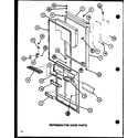 Amana TM16J-P7739001W refrigerator door parts (tc20j/p7739010w) diagram