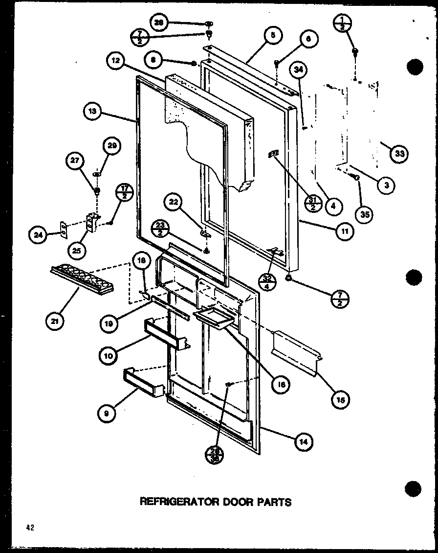 Refrigerator door parts (tc20j/p7739010w)
