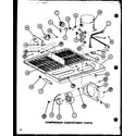 Amana TM16J-P7739001W compressor compartment parts (tm20j/p7739008w) (tr20j/p7739009w) (tc20j/p7739010w) diagram