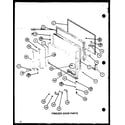 Amana TM16J-P7739001W freezer door parts (tc22j/p7739013w) (trg22j/p7739014w) diagram