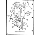 Amana TC20J-P7739010W refrigerator door parts (tc22j/p7739013w) (trg22j/p7739014w) diagram