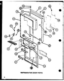 Refrigerator door parts (tc22j/p7739013w) (trg22j/p7739014w)