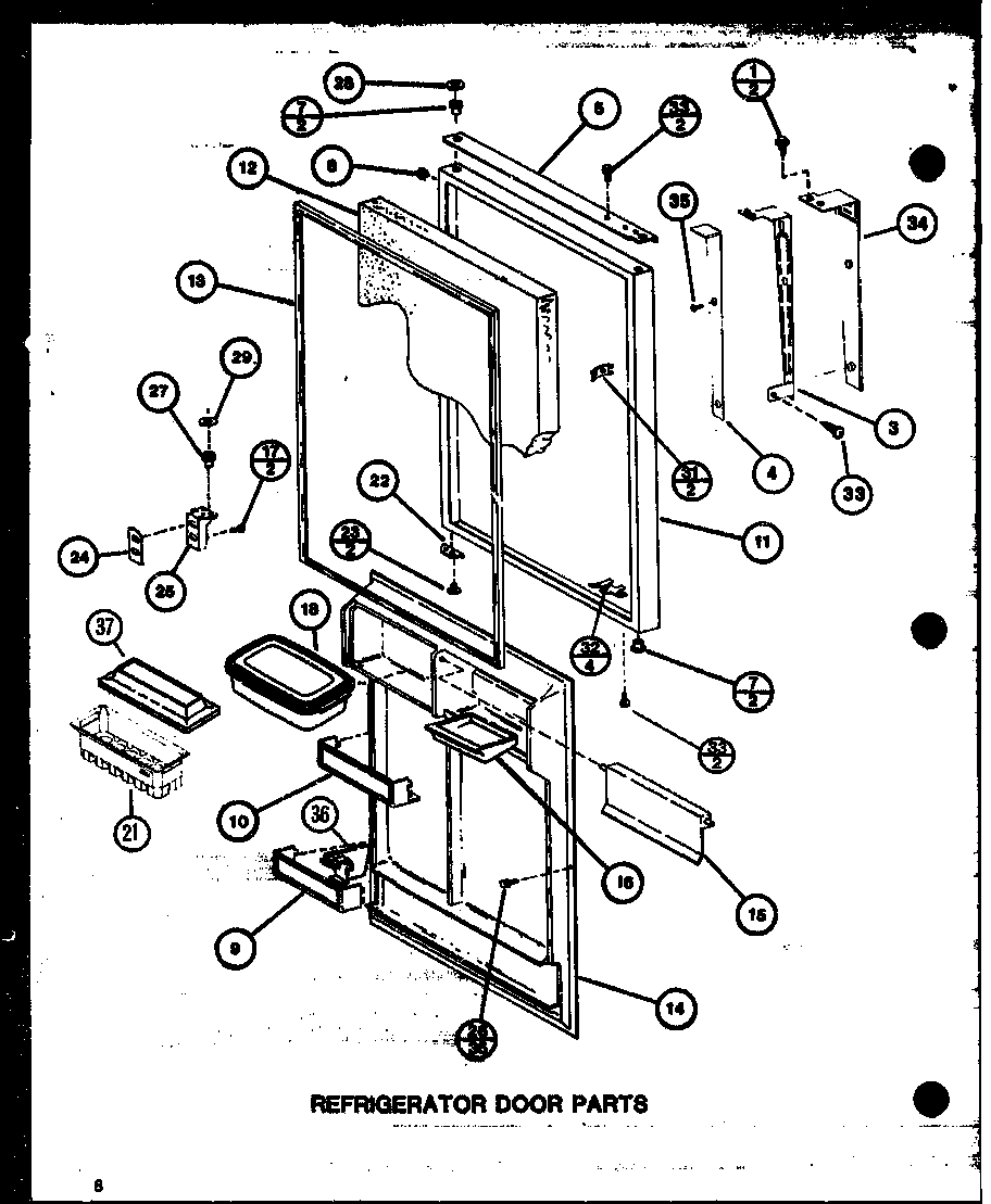 REFRIGERATOR DOOR PARTS (TL18K/P7803221W) (TL18K/P7803222W) (TLI18K/P7803223W) (TLI18K/P7803224W) (TLI18K/P7803245W) (TLI18K/P7803246W)